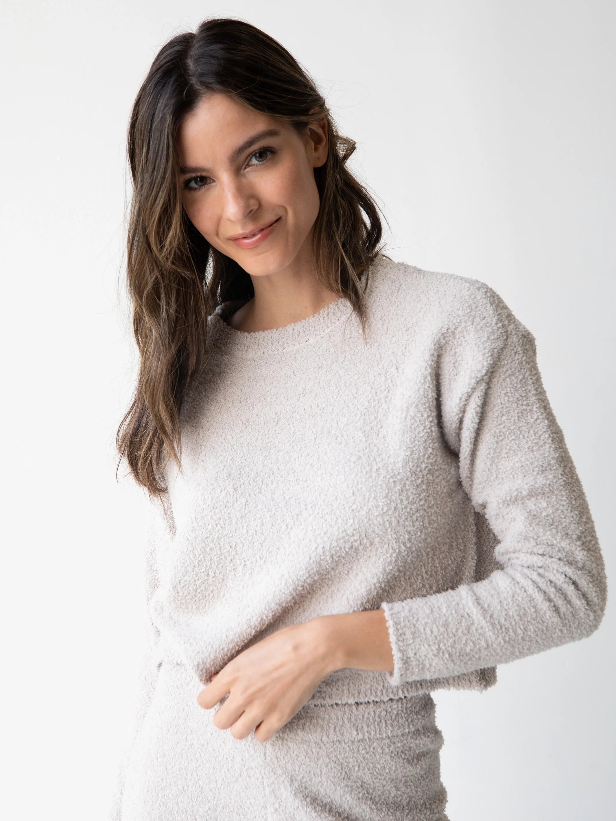 Cozy Up Pant & Sweater Set - Dove Grey
