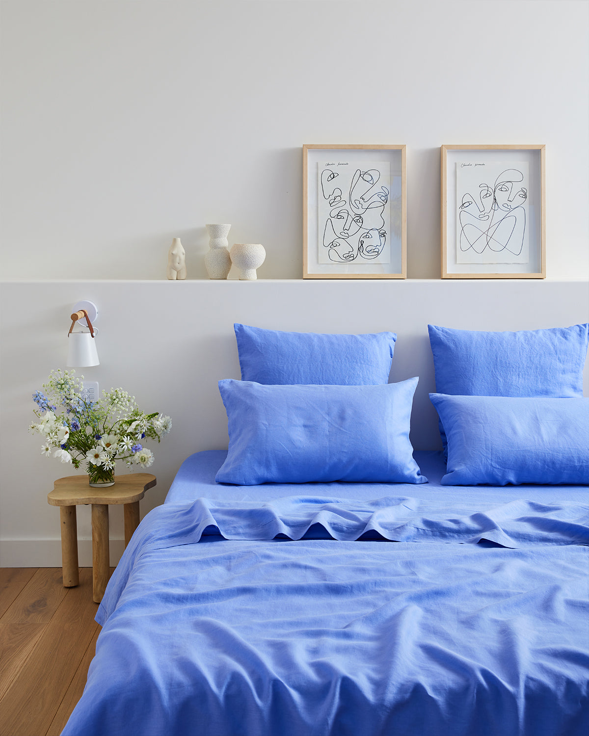 Wildflower 100% French Flax Linen Duvet Cover Set